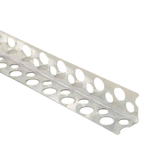 Кутник штукатурний перфорований 19х19мм, 2.5м, алюміній